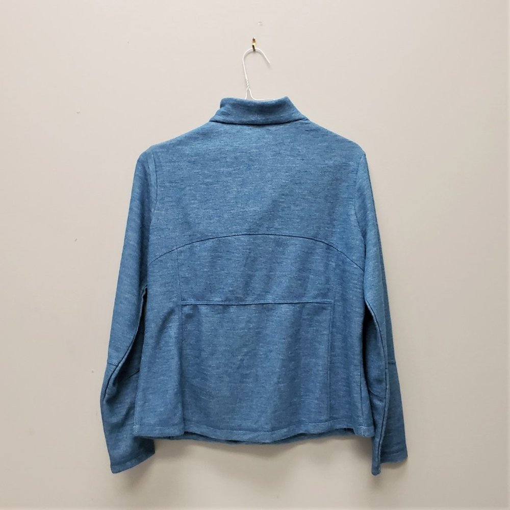 Lisa Rinna Blue Side Zipper Jacket - Picture 2 of 3